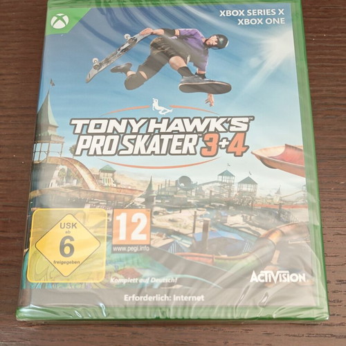 Tony Hawk's Pro Skater 3+4 Deluxe Edition Xbox game, sealed
