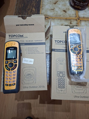 Topcom Ultra Outdoor 2010c cordless phones, new, pack of 2