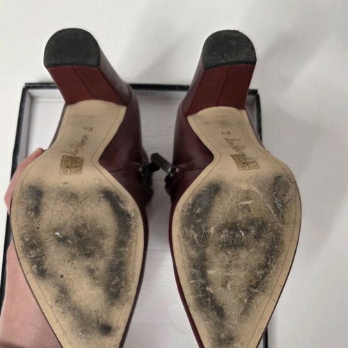 Sam Edelman ankle boots like new, red, size 38.5, 9.5 cm heel
