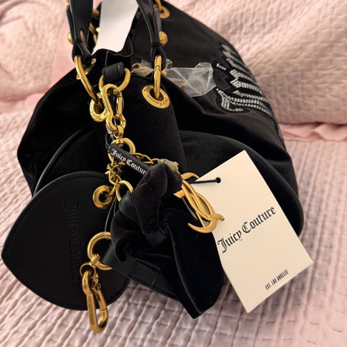 Juicy Couture Primerose black bag with double handle and key charms