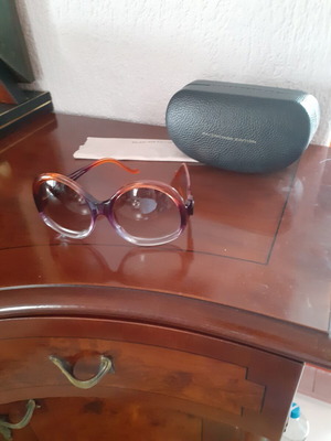 Balenciaga sunglasses like new, purple and orange edition
