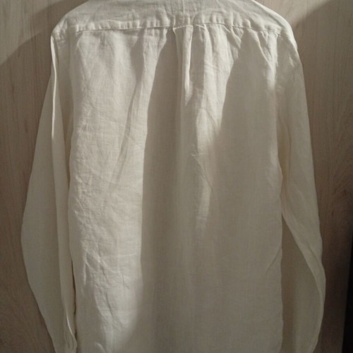 Ralph Lauren men's linen shirt, size S, white