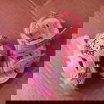 Hello kitty βρεφικά πέδιλα νούμερο 21 με φωτάκια σε εξαιρετική κατάσταση