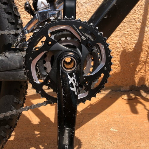 Mountain bike used, disc brakes, black