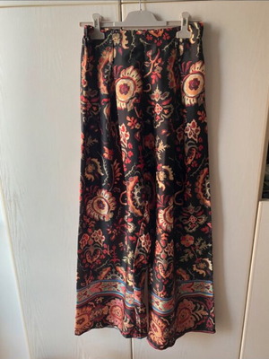 A-Style printed airy viscose palazzo pants Small