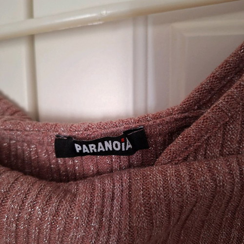 Paranoia blouse new pink with shiny thread, size S