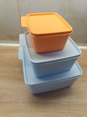 Set of 3 Tupperware containers 500ml, 1.26lt, 2.5lt new