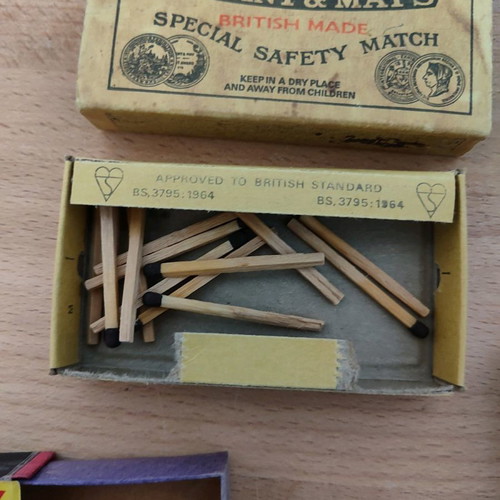 Vintage matchboxes used, pack