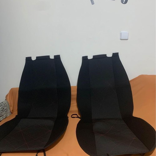 Fabric car seat covers new, set of 2 pieces