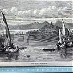  1848 Πόλη της Κέρκυρας ξυλογραφια οχι συνηθισμενη