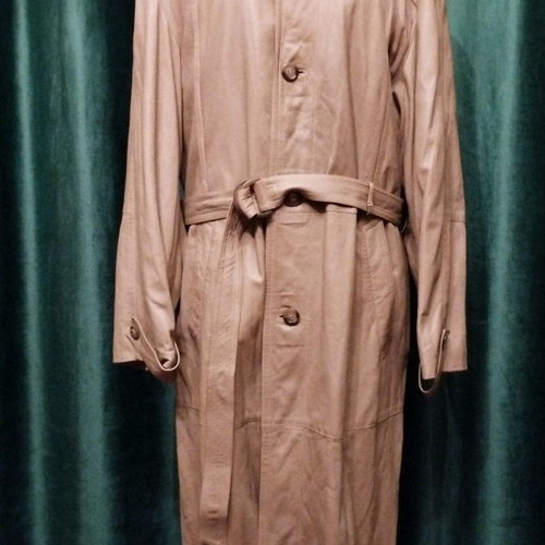 Men's Waterproof Coat Genuine Leather Size XL New