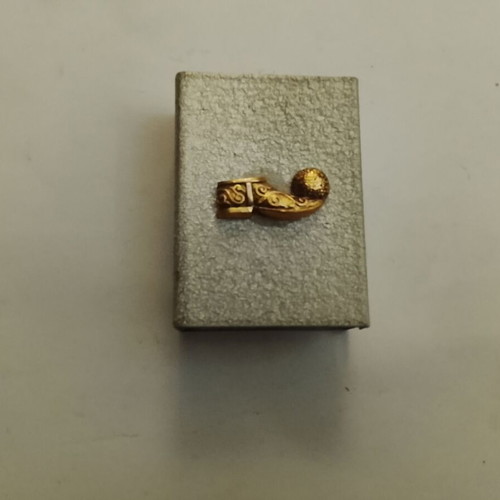 Vintage metal case for tsarouhi matchbox used