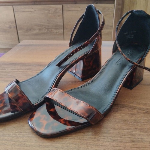 ASOS sandals with tortoise pattern