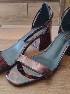 ASOS sandals with tortoise pattern