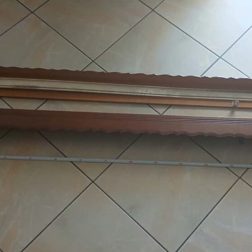 Children's bedroom furniture set used, 2 beds, bookshelf, curtain rods