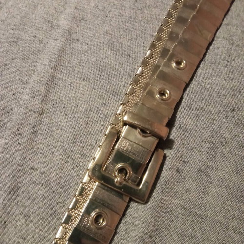 Metal Y2K belt like new, silver, size 90 cm