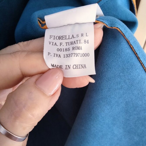 Sweet Miss suede open-front jacket XL, camel and petrol