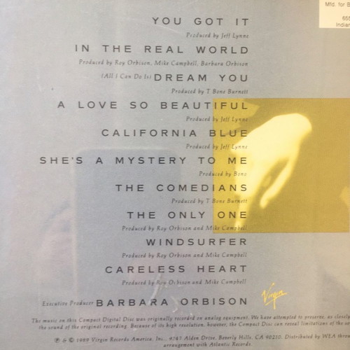 Roy Orbison Mystery Girl CD used, rock
