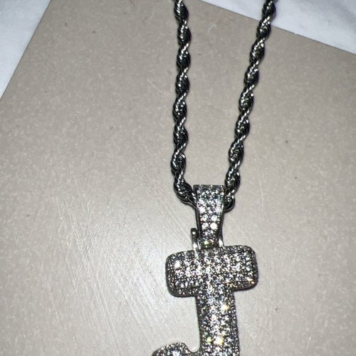 Necklace with letter J new