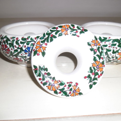 Ashtrays from Turkey, two small handmade, like new