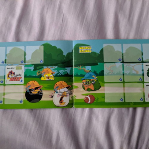 Koukouroukou Angry Birds album used with 21 stickers