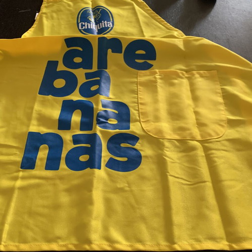 Chiquita apron with waist tie, new