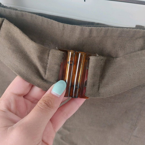 Linen skirt-shorts Zara like new, size XS, khaki