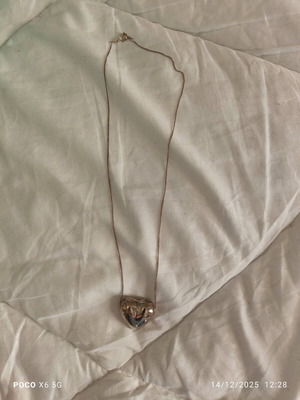 Tiffany&Co. 925 Silver Vintage Puffy Heart Necklace Like New