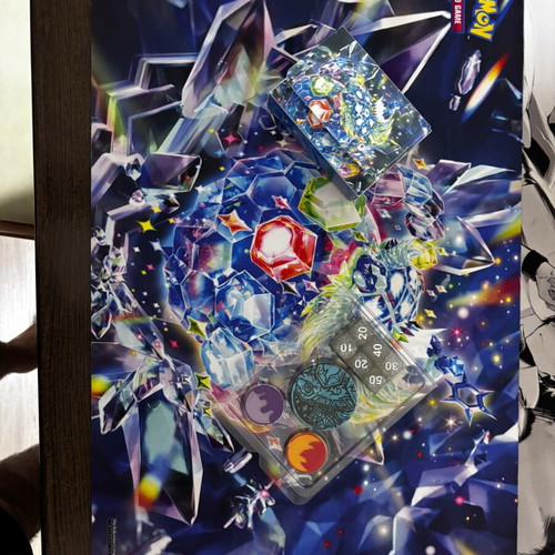 Stellar Crown playmat, deckbox, counter, and dices like new