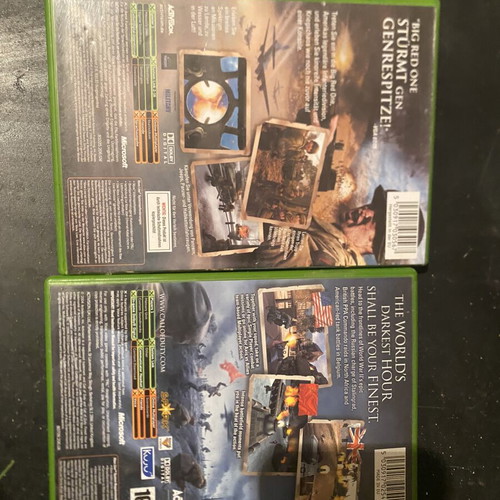 Call of Duty 2 and Finest Hour Xbox classic games