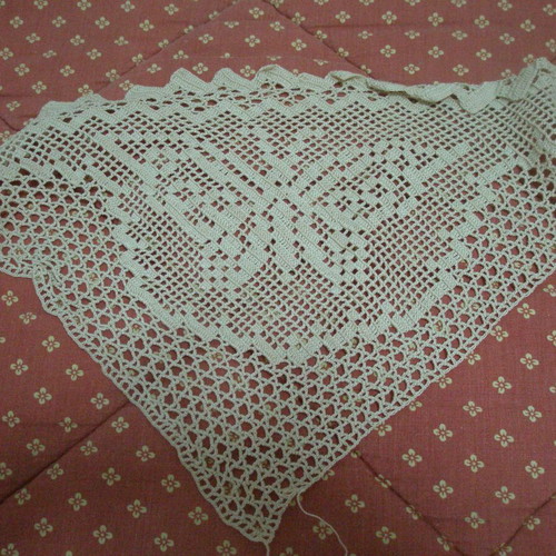 Tablecloth corners beige ecru color new, set of 4 pieces