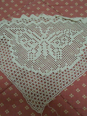 Tablecloth corners beige ecru color new, set of 4 pieces