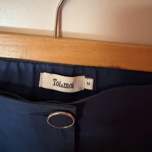 Toi&Moi cropped office pants like new, blue, size M