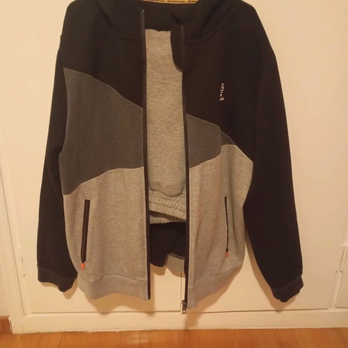 Admiral men's tracksuit set elegant size L like new, black and gray