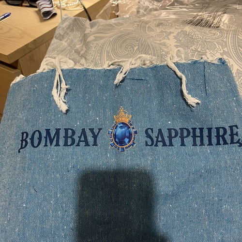 Bombay Sapphire Collectible Thin Beach Towel with Fringes 180x90cm