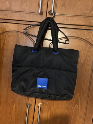 Karl Lagerfeld Shopper Bag XL σαν καινούργιο, μαύρο και μπλε