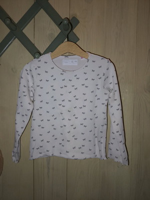 Zara No116 T-shirt for 6 years like new, white