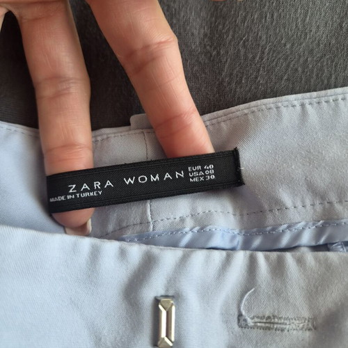 Zara pants size 40 used, ciel color