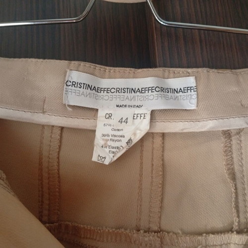 Cristina Effe women's pants like new, beige and gold, size XXL