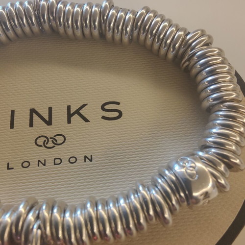 Links of London Sterling Silver Sweetie Bracelet with Red Heart Charm
