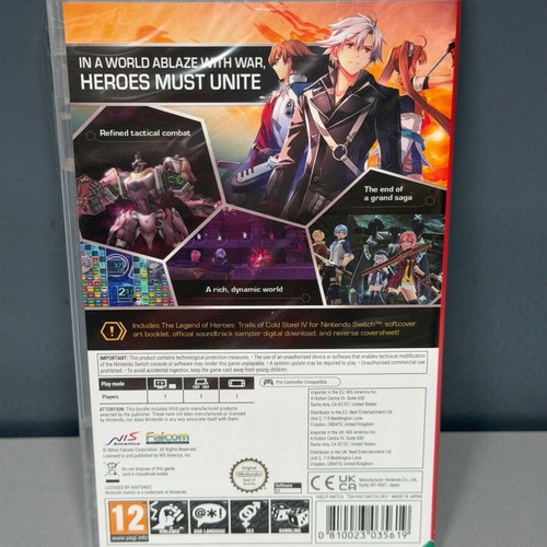 The Legend of Heroes Trails of Cold Steel IV Frontline Edition Nintendo Switch new