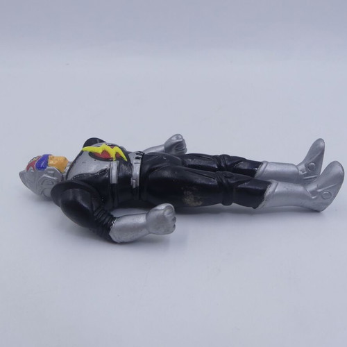 Vintage PVC Mega Power Fighters Flash Black action figure used 4.7"
