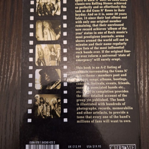 Guns N' Roses Encyclopaedia like new, written in English