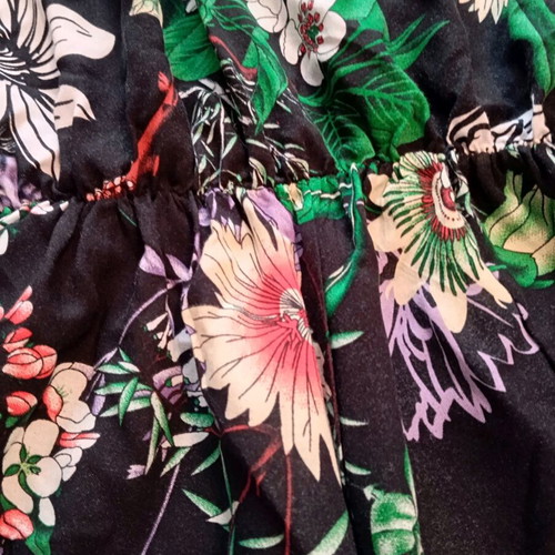 Toi&Moi dress like new, cotton multicolor with elastic waist
