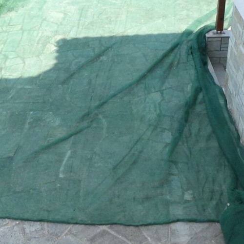 Harvest net used 7x7 meters green, durable polyethylene