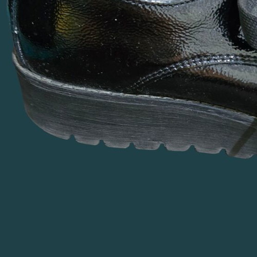 Anatomical shoes black leather patent no38 used
