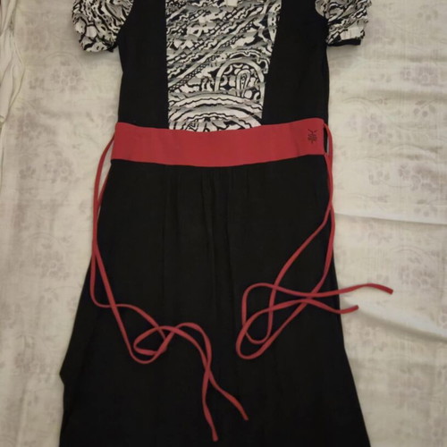 Ysatis Dress used, size M 38 10, black and red
