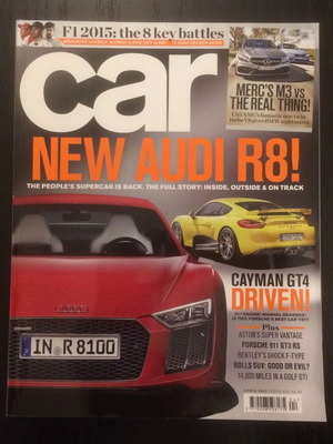 Car magazine used, Apr. 2015, Audi R8