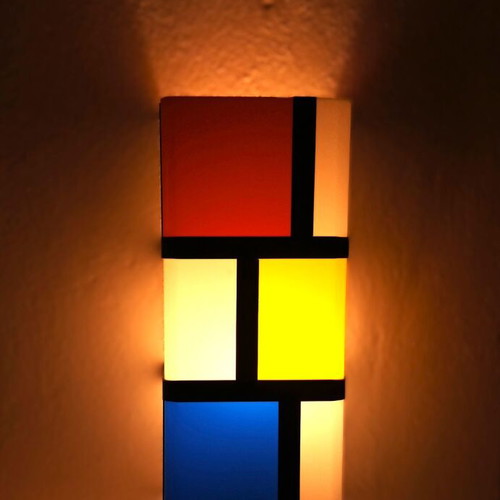 Wall Light Plexiglass Mondrian Style Bauhaus De Stijl Design new