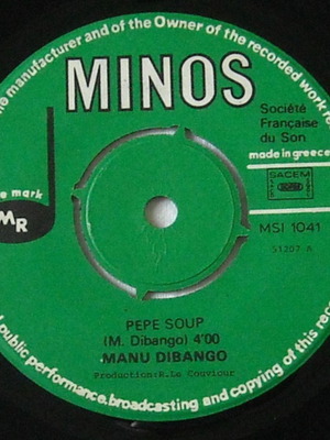 Manu Dibango Pepe Soup / Weya vinyl used, jazz